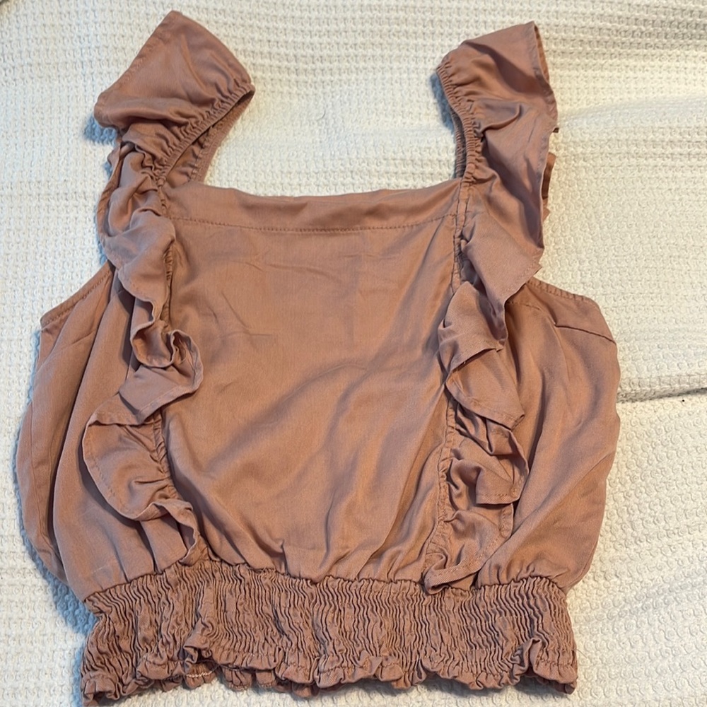 Iris top dusty pink